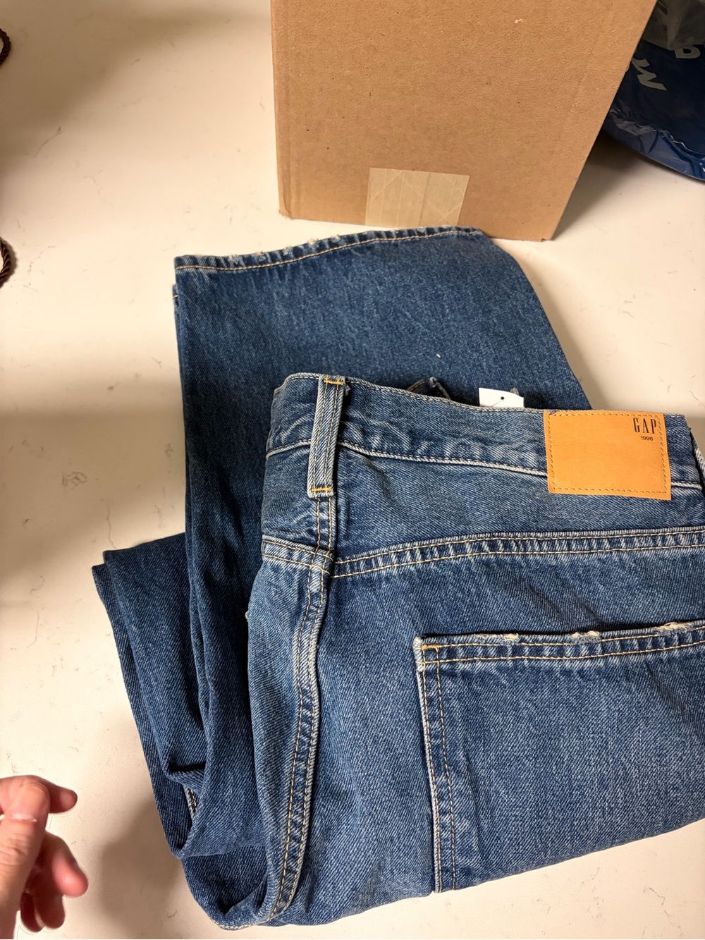 GAP Women's Relaxed Dark Blue Denim Jeans